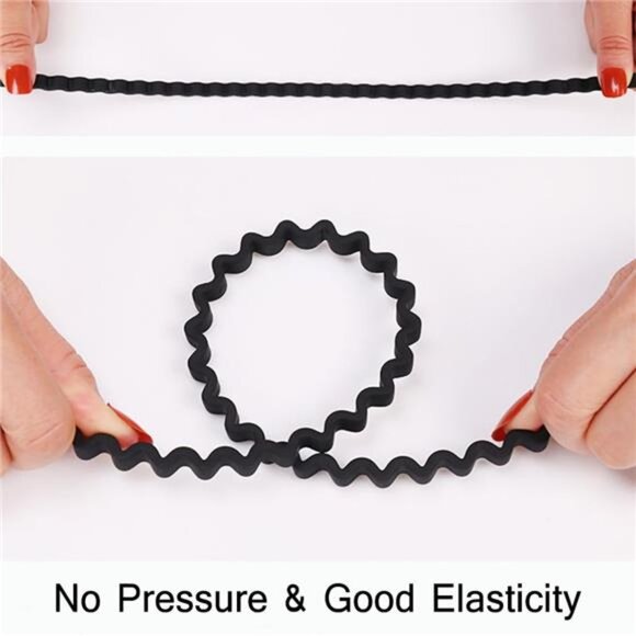 12Pcs Black Headbands for Women with Teeth Plastic Head Bands - Picture 7 of 8